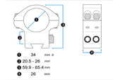 Montage Vector Optics X-Accu Adjustable Elevation 34 mm Dovetail