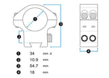 Montage Wheeler Sporter Bi-Weaver 34 mm Medium Picatinny (2)
