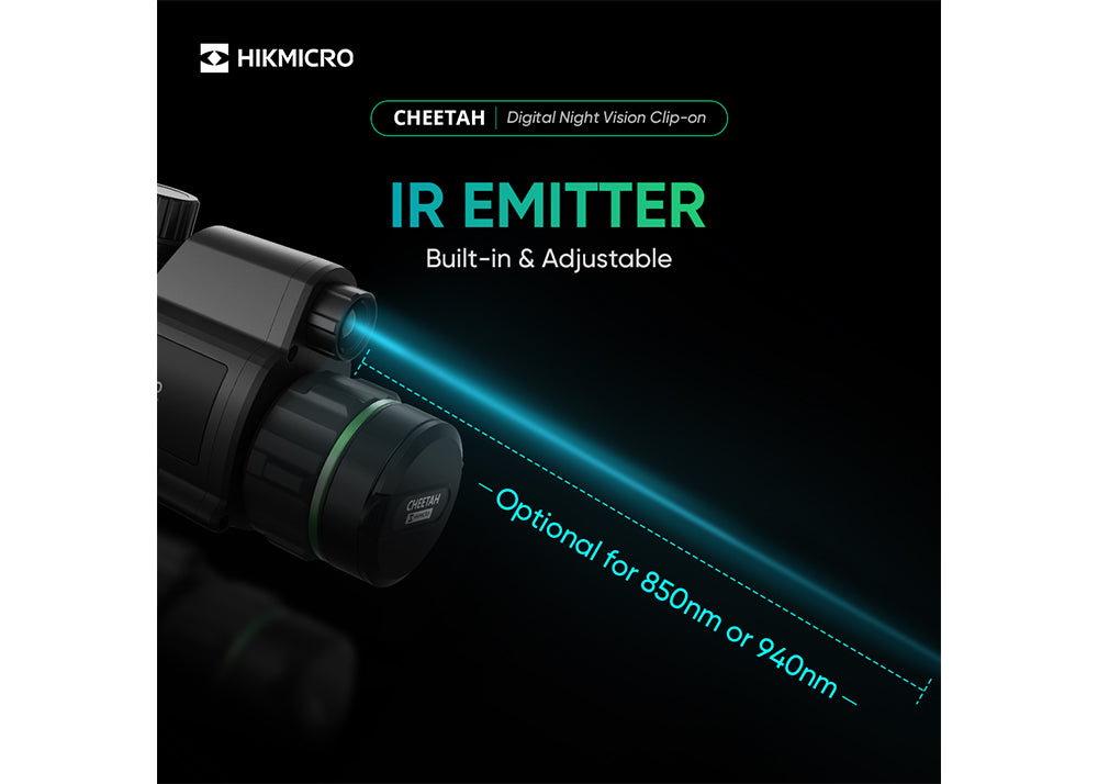 HikMicro Cheetah Clip-On 850 nm IR Nachtzichtkijker (zonder draadkruis)