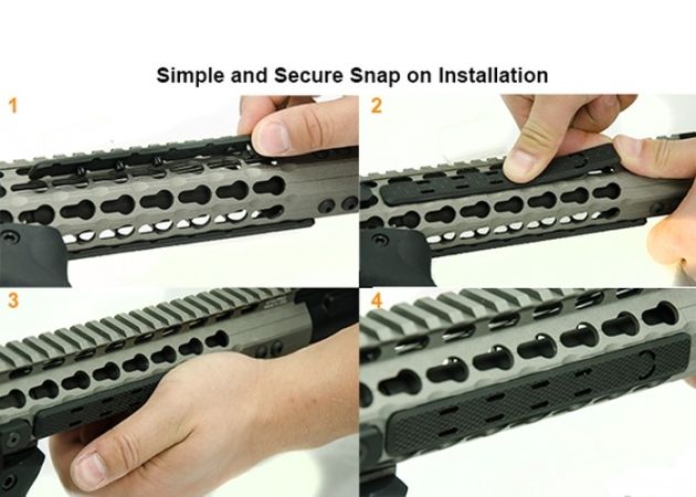 Rail Panel Covers UTG KeyMod Black (2)