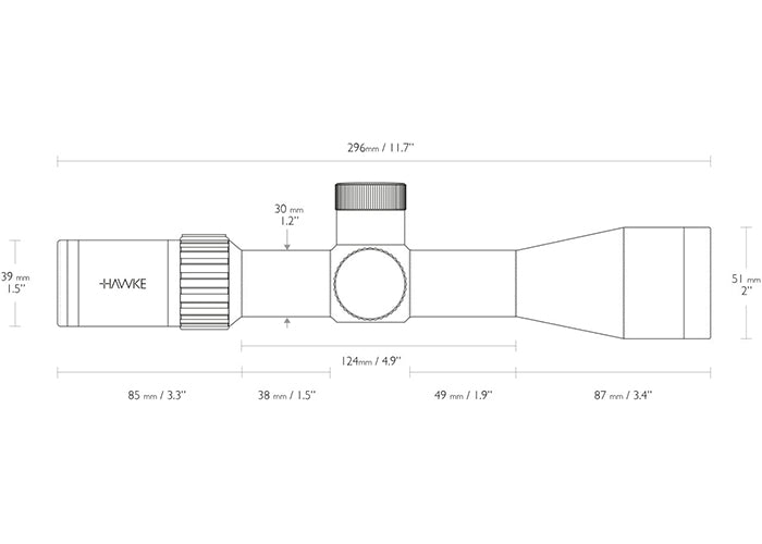Hawke Airmax 30 SF Compact 4-16x44 AMX IR Richtkijker
