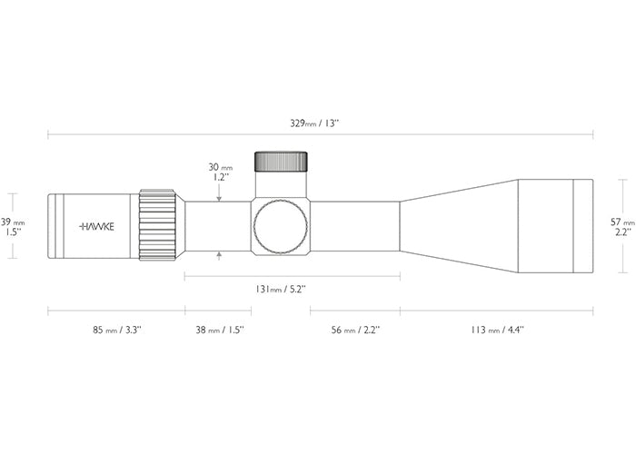 Hawke Airmax 30 SF Compact 6-24x50 AMX IR Richtkijker