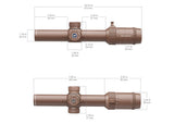 Vector Optics Forester 1-8x24 VFD-3 Richtkijker - Coyote FDE