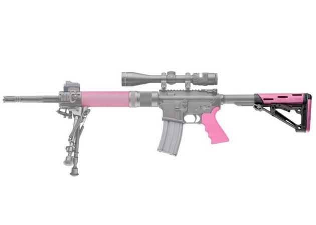 Kolf Hogue AR15 OMCB Mil-Spec met grip Pink (2)