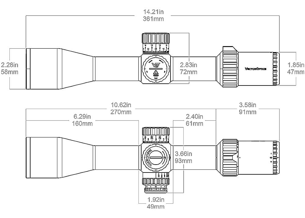Vector Optics Tauron 6-24x50 VTA-3 MIL Richtkijker